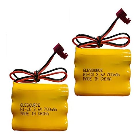GLESOURCE 3.6V 700mAh Ni-CD Battery Pack Replacement for Sure-Lites 026-148 026148 Exit Sign Emergency Light SL-026148 SL-026-148 SL026148(2 Pack) Cover