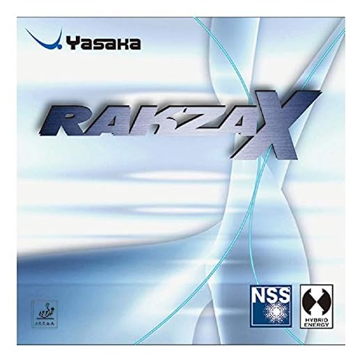 Yasaka Rakza 7 Table Tennis Rubbers (Red, Max)