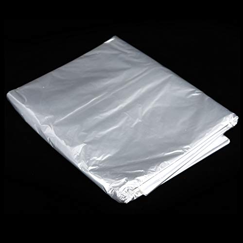 Ailgely 50pcs Ver a Través de Bolsas de Polvo de Ropa, Ecológicos, PE Premium, a Prueba de Humedad, Proteger la Ropa de Tierra y Polillas, Tres Tamaños para Vestidos, Trajes, Abrigos, (60 * 100)