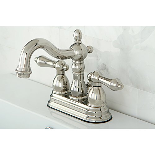 Kingston Brass Heritage Polished Nickel Centerset Faucet #TOP25