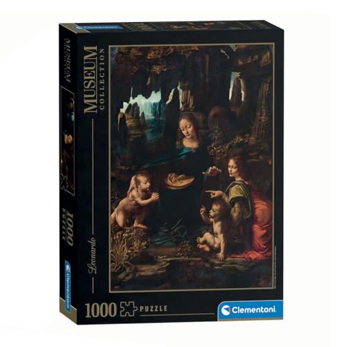 Clementoni - Puzzle Adulto 1000 Piezas Collection Museum Clementoni - Puzzle Adulto The Virgin of The Rocks, 37088