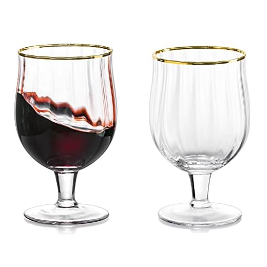 Nuptio Juego de 2 Vasos Coñac, Vasos Brandy Cristal 270ml Brandy Soplado A Mano Whisky Bourbon, Margarita Jugo Vasos Beber, Vasos Vino Tinto y Blanco, Regalo para Cumpleaños Bodas Día Gracias
