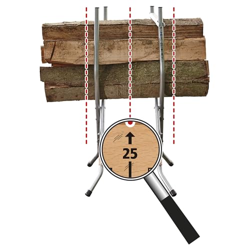 Miniatura 6 de Wolfcraft Soporte Para Cortar Leña Con Motosierras Sb 60 I 5119000 I El Soporte Móvil Y Compacto Para Cortar Leña Con Motosierras