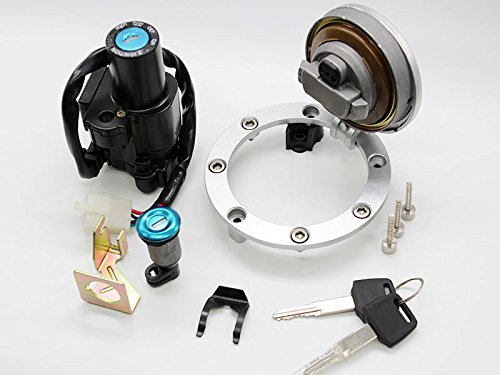 Motorcycle Electrical Ignition Switch Fuel Gas Cap Cover Seat Key Lock Set for 1999-2006 CBR1100XX / 2011-2012 CBR250/2002-2007 CB900F