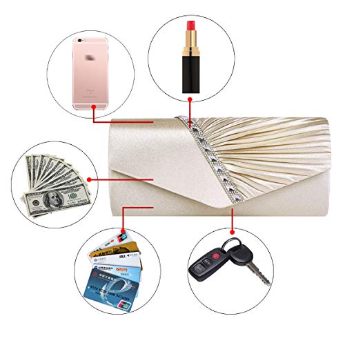 Image of Goclothod Evening Clutch Handbag Women Fashion Crossbody Shoulder Bag Chain Purse