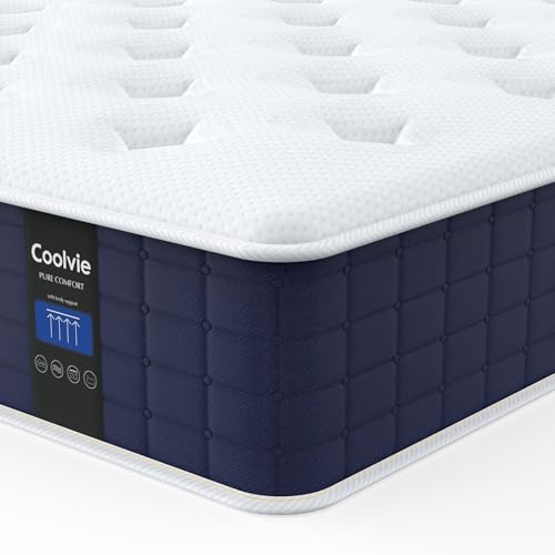 Coolvie Twin Mattress, 10 Inch Twin Size Hybrid Mattress,