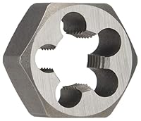 HSS-America DWT Carbon Stahl Sechskant Schneideisen (# 4–101,6–12,7 cm-8, M1,6 x Ring – M50 x 1,5, Standard und Linke Hand), unbeschichtet (hell) Finish, m30 x 1.5, 1