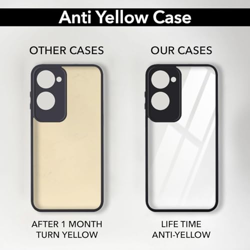 Image of Jkobi Ultra-Hybrid Back Cover Case for Vivo iQOO Z9 Lite (Lifetime Anti Yellow | Anti Scratch | Crystal Clear Shockproof)
