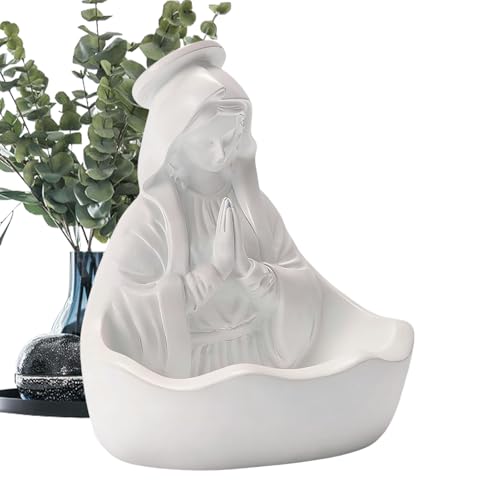 Statuette Vierge Marie avec support pour ne plus perdre votre chapelet - 2