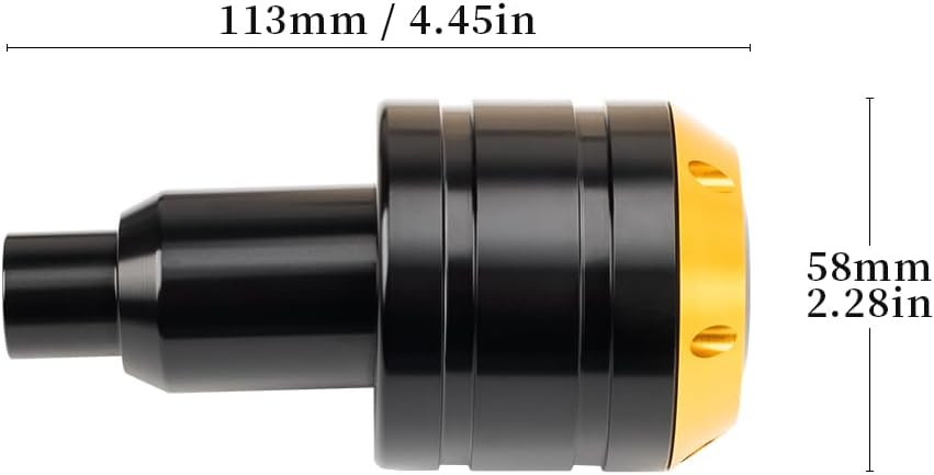 Motorcycle Frame Crash Protectors For MT-07 2013-2025 Durable 6061 Aluminum Sliders Anti-Corrosion mt-07 Accessories (Gold)