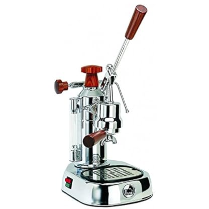 LA Pavoni Espressomaschine europic Co Lusso Chrom Holz Griffe ELH