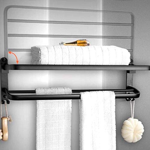 Rangement serviette mural pliable pour éliminer le désordre dans la salle de bain - 2