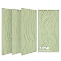 BUBOS 4 Pack Large Acoustic Panels, Total-Size 47.2 x 23.6 Inches Soundproof Wall Panels, Decorative Sound Panels, Self-Adhesive Acoustic Wall Panels for Recording Studio, Home&Office (Green, 4 Pack)