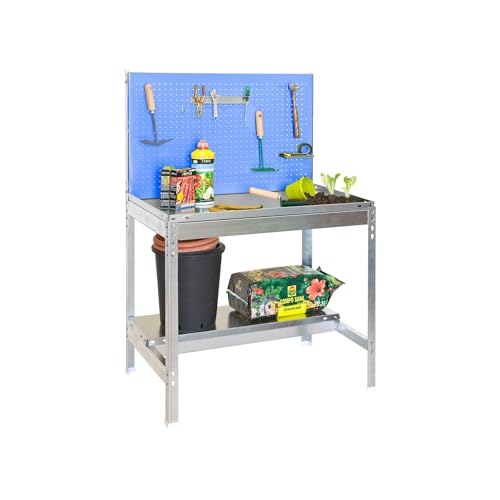 SIMONGARDEN BT2 Gartentisch 1200 x 600 blau/Galva