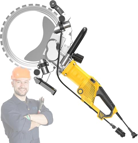 Annuod Sierra Circular De Demolición Industrial con Bomba De Agua, Cortadora De Muros Sin Escobillas De 5000 W, Profundidad De Corte De 29 Cm/39 Cm para Uso Profesional.(Ac8500)
