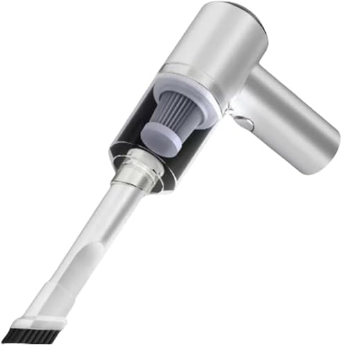 aelah 2025革新モデル ハンディクリーナー 車用掃除機 11000PA 強力吸引力 コードレス 車カークリーナー パワフル 長時間稼働 USB 充電式 ミニ掃除機 LEDライト付き ゴミ捨て簡単 軽量 0.4kg ハンディ掃除機 クリーナー (ホワ