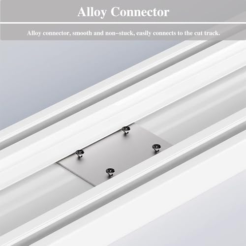 Tringle à rideaux occultante blanche 310 cm avec supports