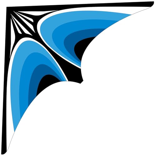 Delta-Drachen für Kinder und Erwachsene, Bester Stranddrachen für Anfänger, leicht zu fliegen für Jungen und Mädchen(Blau)