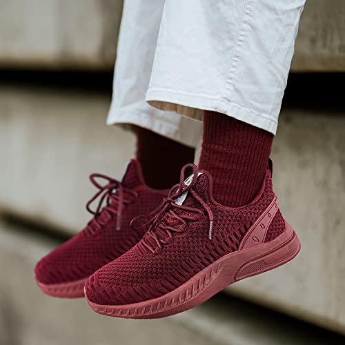 Image of Feethit Mens Slip On Walking Shoes Blade Tennis Shoes Non Slip Running Shoes Lightweight Workout Shoes Breathable Mesh Fashion Sneakers