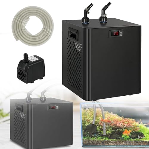 yunzhenzhen Enfriador De Agua De Acuario RefrigeracióN Constante Controlador Temperatura Acuario 300l para Funcionamiento Silencioso RefrigeracióN ElectróNica RáPida