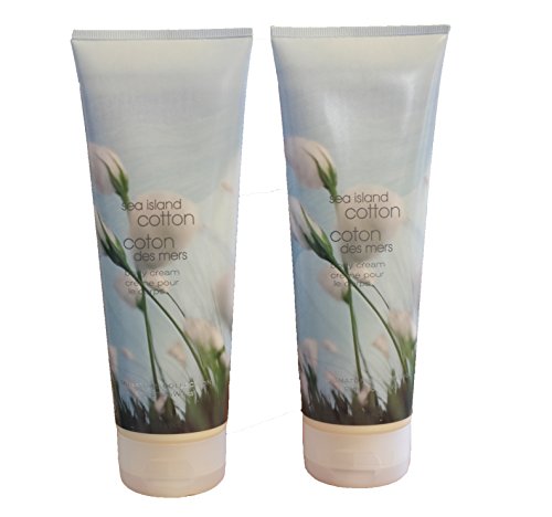 Bath & Body Works Sea Island Cotton Body Cream 8oz, 2 Bottles