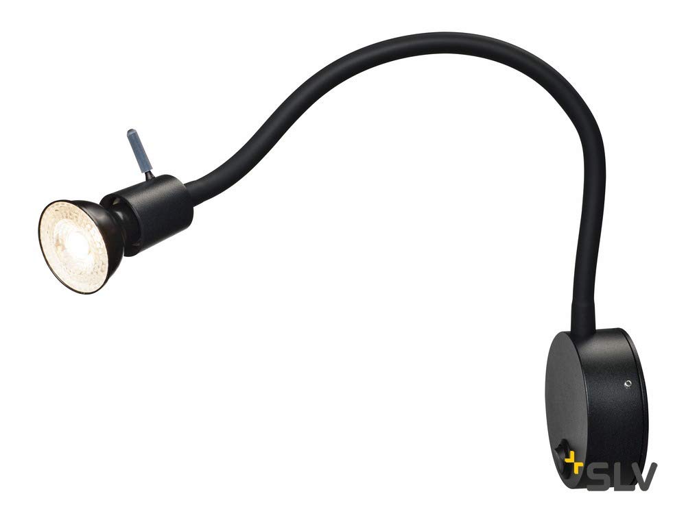 SLV luminaria empotrable de pared DIO FLEX PLATE QPAR51 WL/Iluminación de interior de pared, luminaria de superficie, luminaria de superficie de pared, proyector de techo / GU10 50 W negro