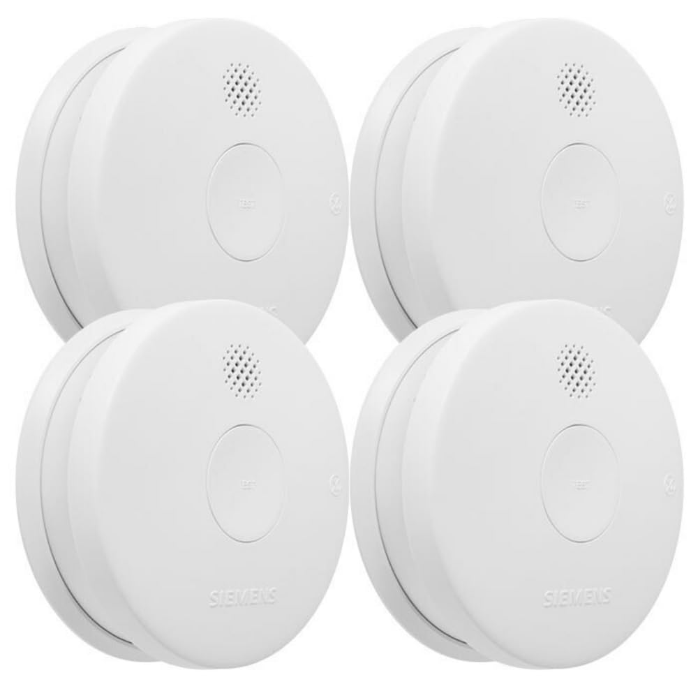 SIEMENS - Lot De 4 Détecteurs De Fumée 5TC1292-6 NF Autonomie 5 Ans