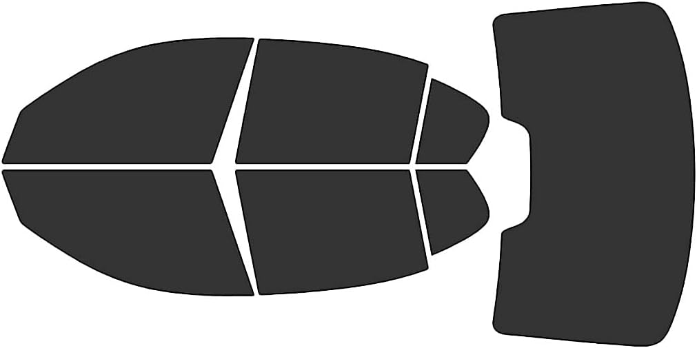 Rvinyl Window Tint Kit Compatible with BMW 3 Series 2006-2011 Sedan - Black 20% - Single Ply No Bubble Film - Do it Yourself Vehicle Complete Precut Kit