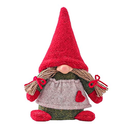 ADOSSAC Décorations De Saint-Valentin poupée Peluche Gnomes Ornements de Mignon Poupée sans Visage Poupée De Saint Valentin Décorations en Peluche