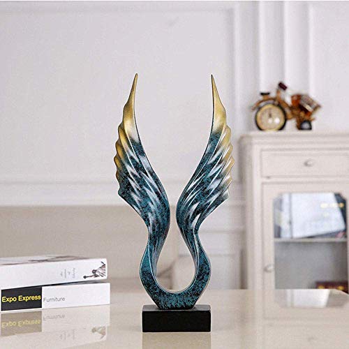 Sculpture d'aigle décoration salon statue art moderne abstrait artisanat résine