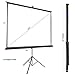VIVO 100 inch Portable Indoor Outdoor Projector Screen, 100 Inch Diagonal Projection HD 4:3 Projection, 4K 3D 1080P HD Pull Up Foldable Stand Tripod, PS-T-100