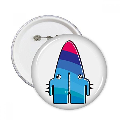 Pins Alien Monstre Bleu Universe DIYthinker, coffret de 5 badges ronds pour cadeaux d'anniversaire