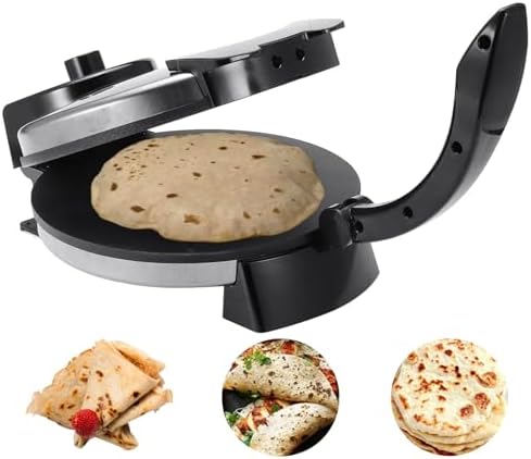 Electric Tortilla Maker,Maquina Para Hacer Tortillas,Electric Tortilla Press,Non-Stick Cooking Plates-Friendly 10