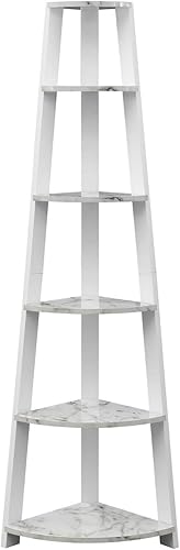 Miniatura 9 de Convenience Concepts Newport - Estantería esquinera de 6 niveles, madera de granero/negro Barnwood/Negro,Negro -,Azul cobalto,Espresso,Cemento