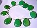 Produktbild LOVEKUSH 50% Off Gemstone Jewellery Natural Green Chalcedony Faceted Pear Briolettes/Drops Briolettes 13x18mm 7" STRAND. Code:- RADE-40110