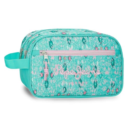 Pepe Jeans Sun trousse double compartiment pour organiser ses cosmétiques en voyage
