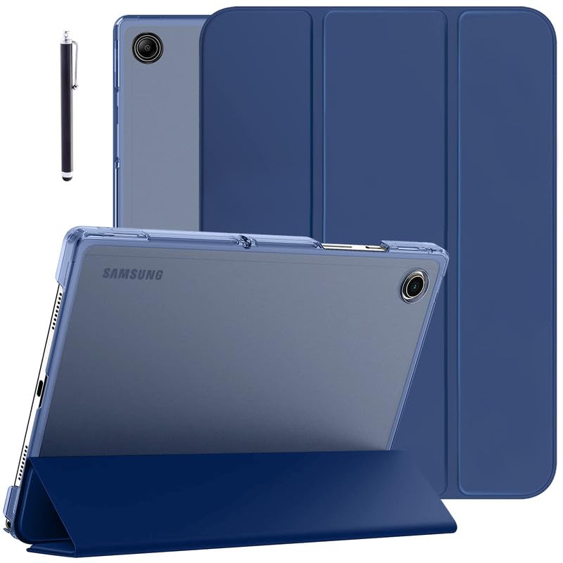 Robustrion Flip Case Cover for Samsung Galaxy Tab A8 Cover 10.5 inch Transparent Back Flip Case for Samsung A8 Tablet Cover [Auto Sleep Wake Support] [SM-X200/X205/X207] - Navy (B0B5WWJ3D6) Amazon Price History, Amazon Price Tracker
