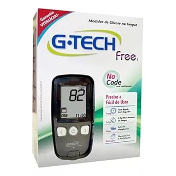 Aparelho De Medir Glicemia Glicose Diabetes Completo G-tech