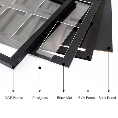 Image of FramePro PSA Graded Card Display Frame, Wall Mount Baseball Trading Card Display Case ONLY fit for PSA Slabs, Display for Basketball Football Hockey Pokemon MTG Yugioh Cards 10 PSA