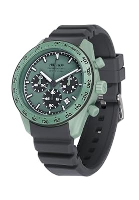 HIP HOP Orologio Uomo, Bracciale in Silicone, Cassa 42 cm