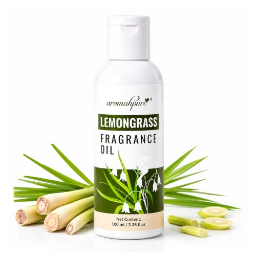 Image of Aromahpure Lemongrass Aroma Oil | 100ml Undiluted & Natural | Long-Lasting Scent for Aromatherapy, Candle & Soap Making, Diffusers, Room Freshener, Humidifier, Bathroom Revitalizer & Home Essentials