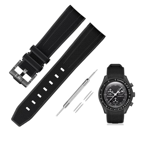 [Jumpsunfun] 20mm voh for Omega X Swatch Speedmaster MoonSwatch IKƃXEHb`pVRxg Quick Release Ht ubN