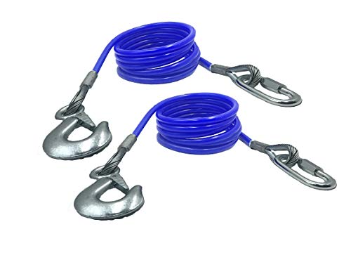 Trailer Safety Cables for Towing 68'' Length, 12000 Lbs (Set of 2)
