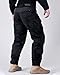OCANXUE Men’s Tactical Pants with Knee Pads Camo Cargo Pants Waterproof Hiking Pants 10 Pockets No Belt Black 38