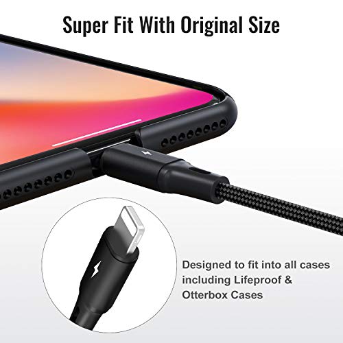 image for CHAFON Multi Charger Cable Short,4 in 1 USB Charging Cord Nylon Adapte