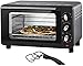 Produktbild Mini Backofen 1200 Watt, Pizza-Ofen, 3-in-1 Backofen, Ober-/Unterhitze, Minibackofen, Edelstahl-Heizelemente, herausnehmbares Krümelblech, 60 min.Timer