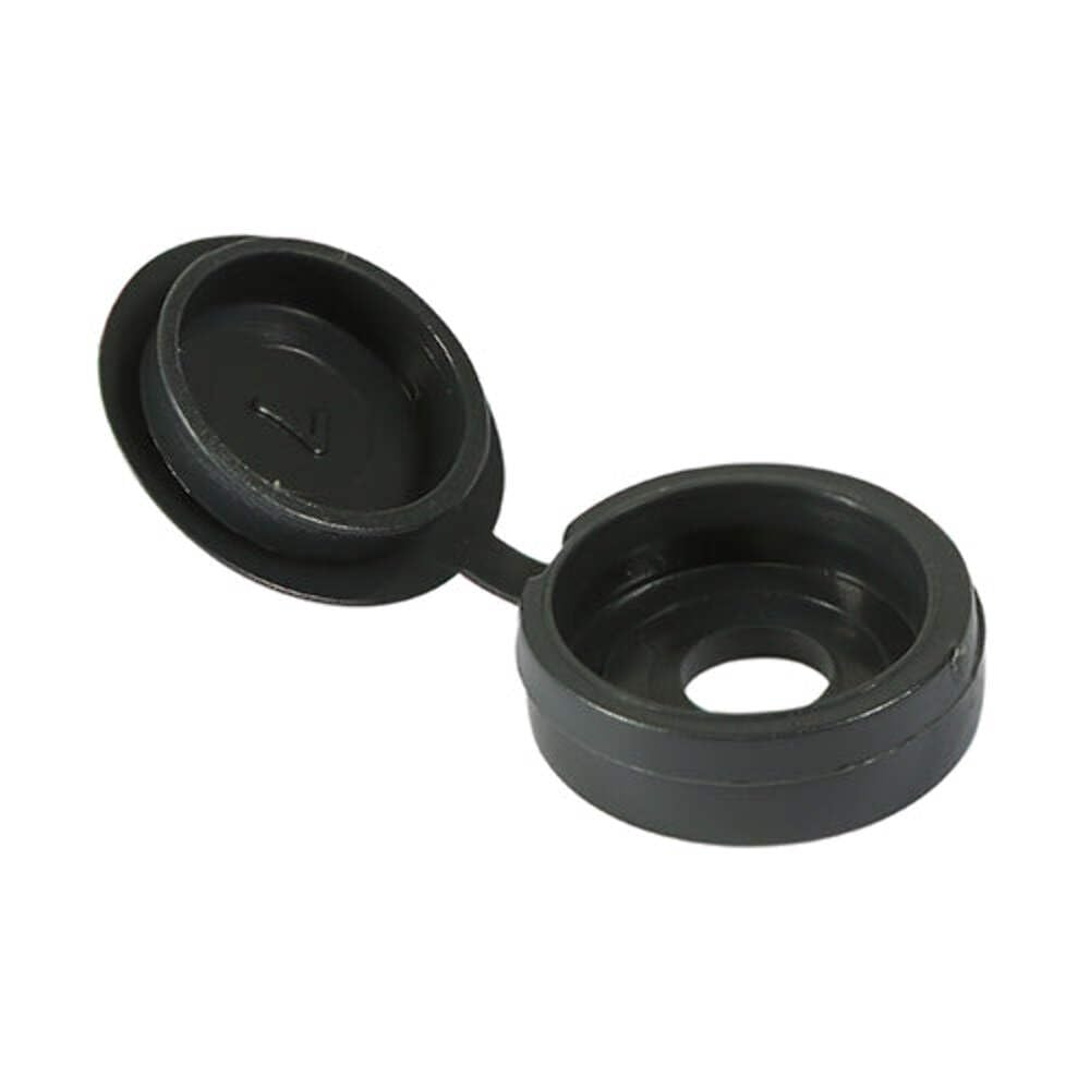 TIMCO Hinged Screw Caps Large Dark Grey - To fit 5.0 to 6.0 Screw