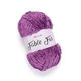 Yarnart Fable Fur Yarn (100gr), Soft Fluffy Faux Fur Yarn for Crochet Knit Clothes, Super Bulky