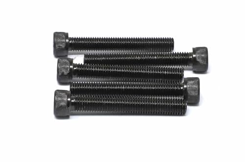 Image of iexcell 5 Pcs M10 x 70mm Thread Pitch 1.5 mm Alloy Steel 12.9 Grade Hex Socket Head Cap Screws Bolts Kit, Black Oxide Finish