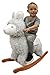 Large Rocking Horse - Plush Llama Rocker for Kids